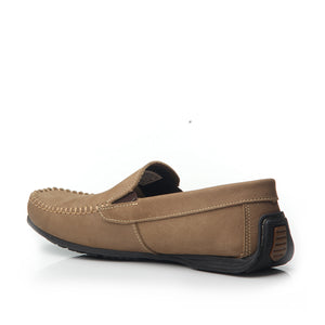 MOCASIN HOMBRE PEGADA CUERO RATO/CONHAQUE 140773-05