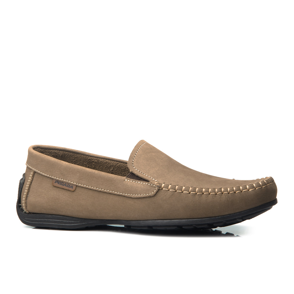 MOCASIN HOMBRE PEGADA CUERO RATO/CONHAQUE 140773-05