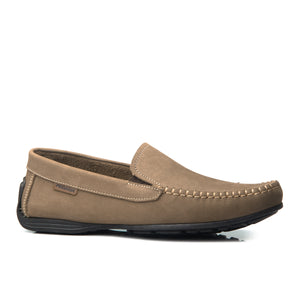 MOCASIN HOMBRE PEGADA CUERO RATO/CONHAQUE 140773-05