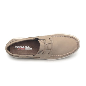 MOCASIN HOMBRE PEGADA CUERO AREIA CRAVO 141801-01