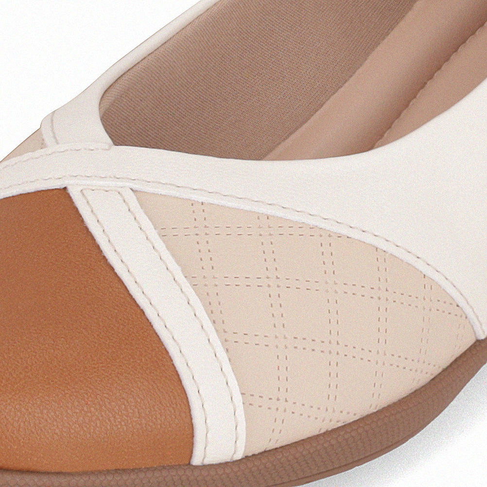 ZAPATO MUJER PICCADILLY CASUAL OFF WHITE/BRULE/MASCAVO 14324300000001
