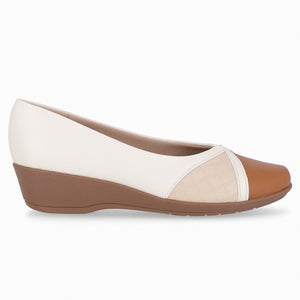 ZAPATO MUJER PICCADILLY CASUAL OFF WHITE/BRULE/MASCAVO 14324300000001