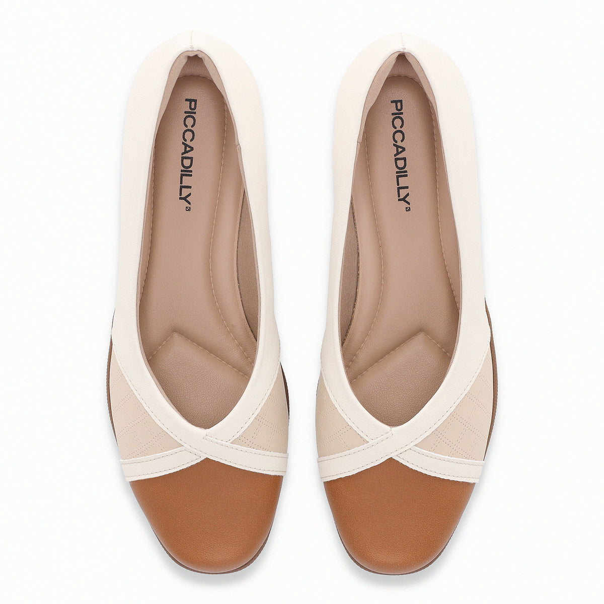 ZAPATO MUJER PICCADILLY CASUAL OFF WHITE/BRULE/MASCAVO 14324300000001