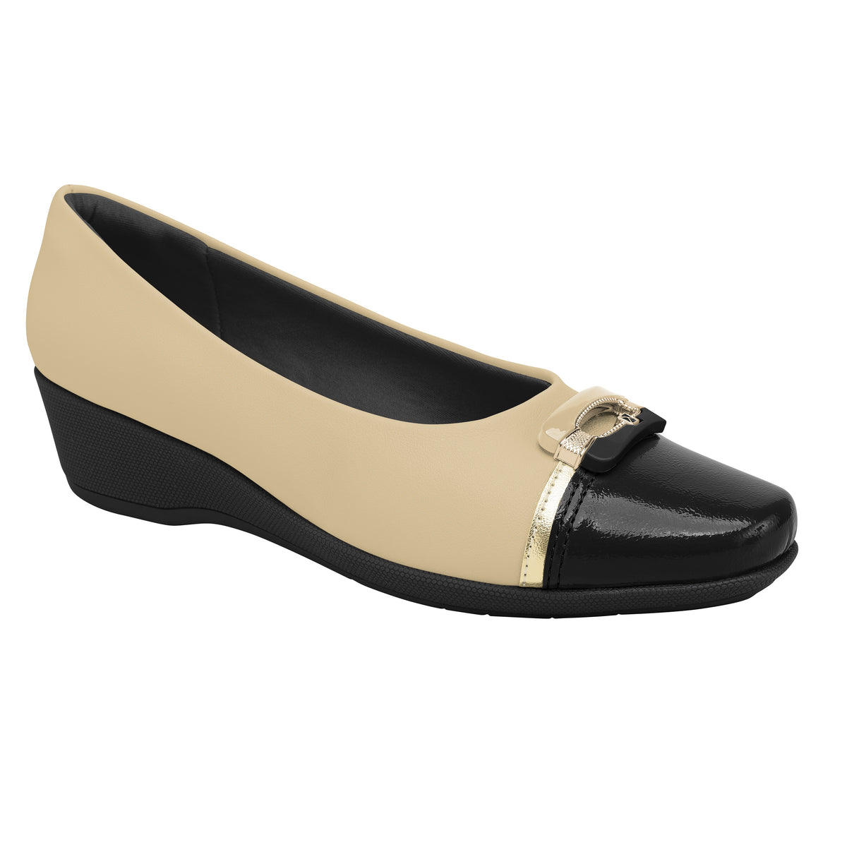 ZAPATO MUJER JOANETE PICCADILLY CASUAL BRULE/OURO/PRETO 14324500000002