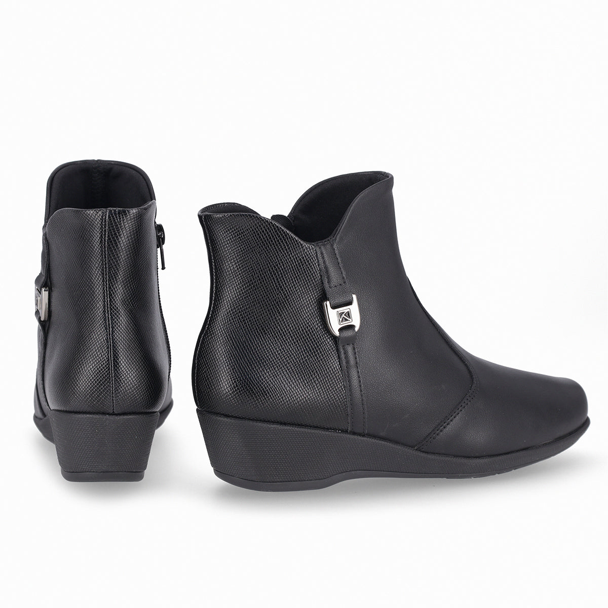 BOTIN MUJER PICCADILLY CASUAL PRETO 14324900000003
