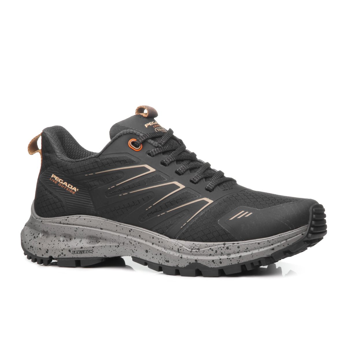 BOTIN HOMBRE PEGADA CUERO PRETO 150401-08