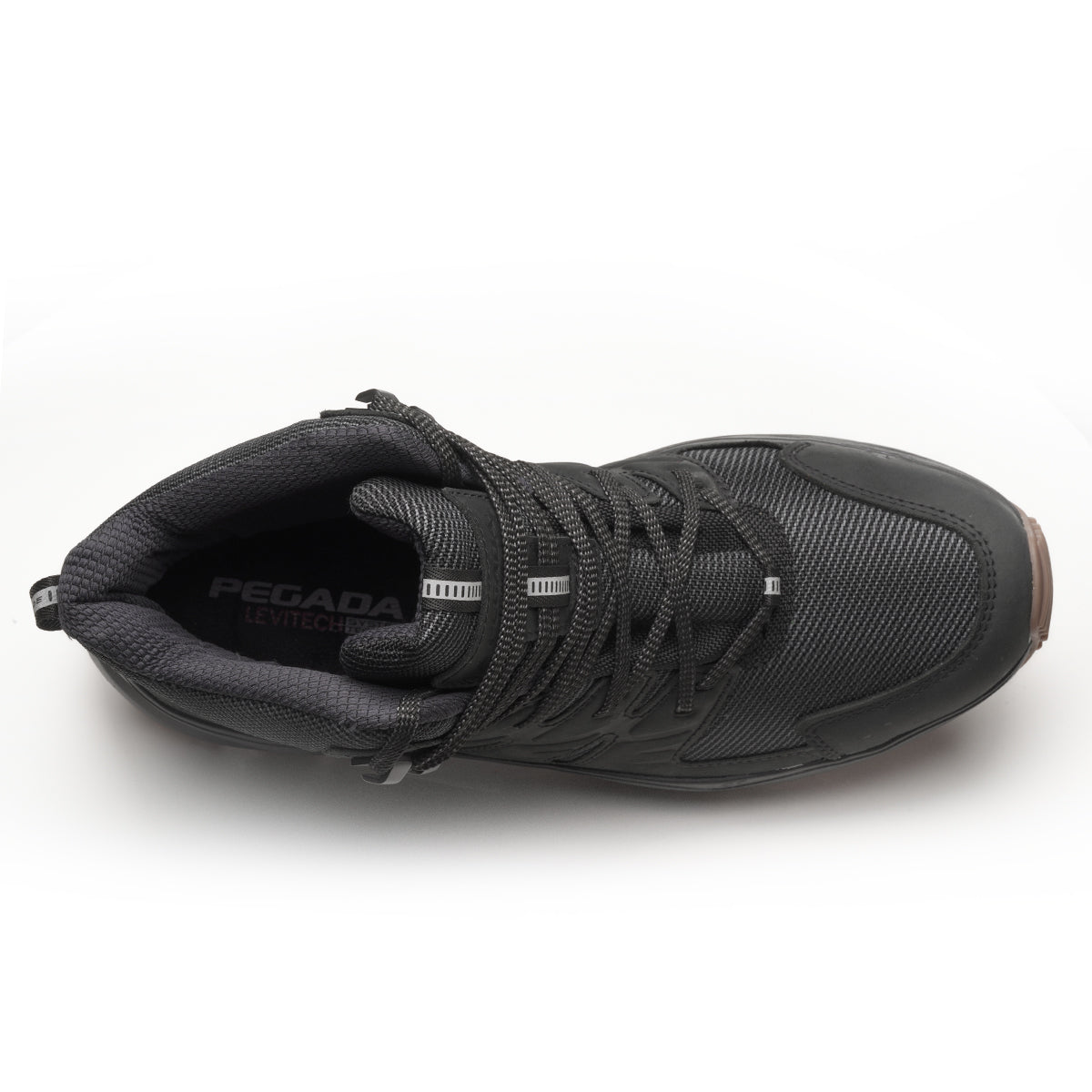 BOTIN HOMBRE PEGADA CUERO PRETO 150407-04