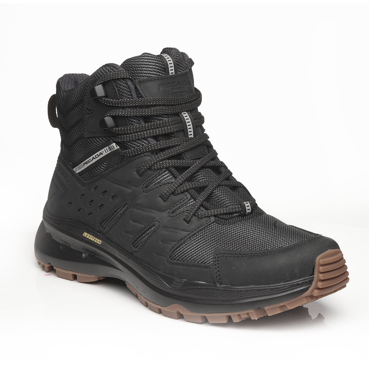 BOTIN HOMBRE PEGADA CUERO PRETO 150407-04