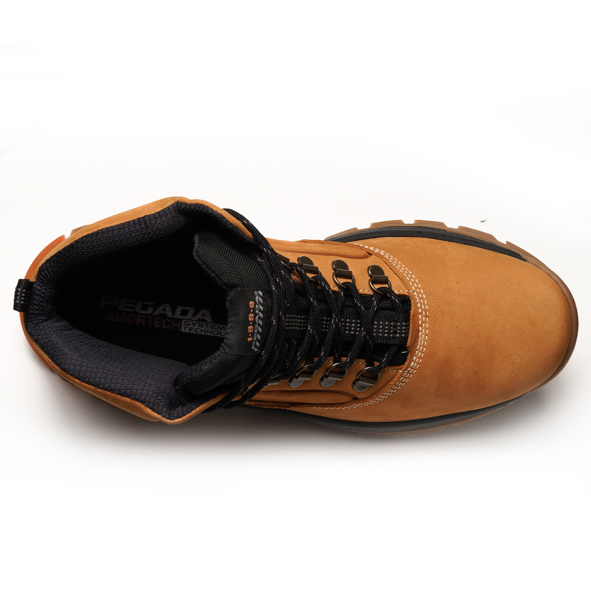 BOTIN HOMBRE PEGADA CUERO HAVANA 150504-05