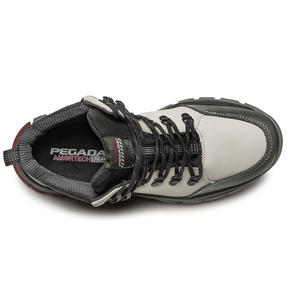 BOTIN HOMBRE PEGADA CUERO SILVER/CROMO 150506-07