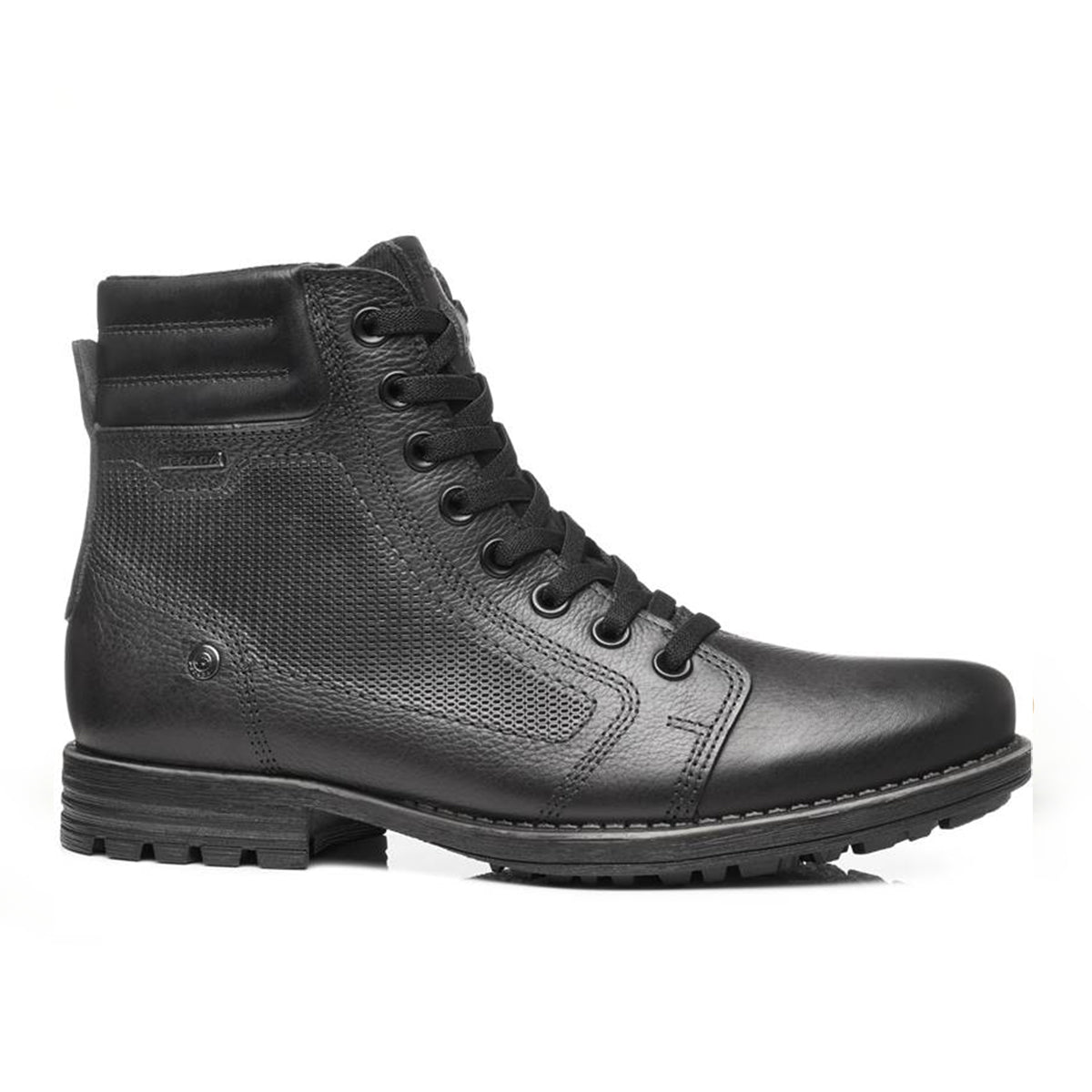 BOTIN HOMBRE PEGADA CUERO CROMO/PRETO 180748-09