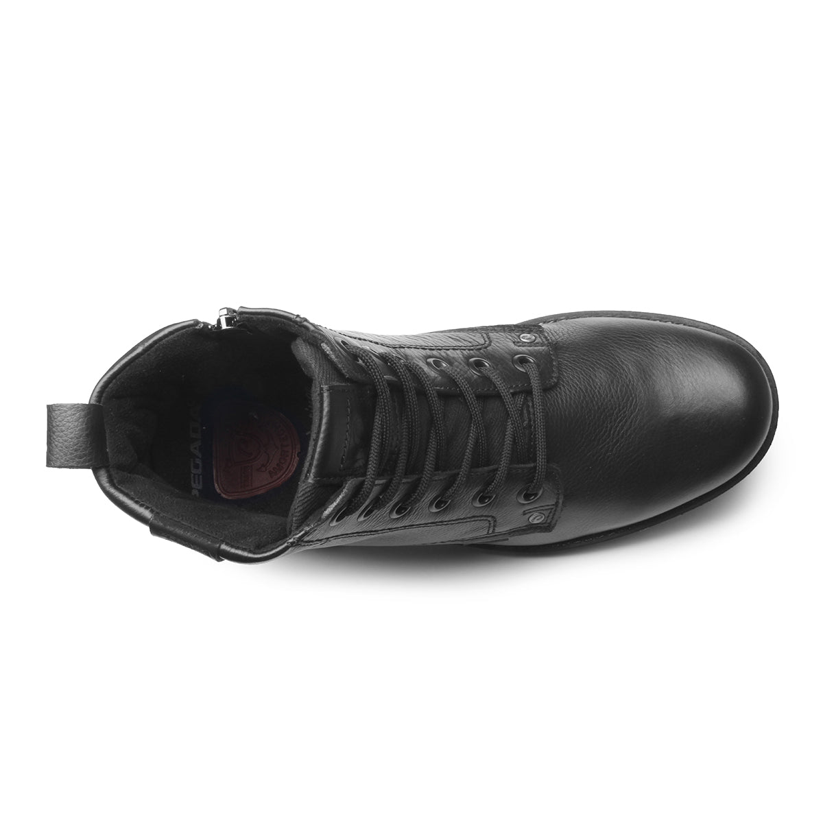 BOTIN HOMBRE PEGADA CUERO PRETO 181305-08