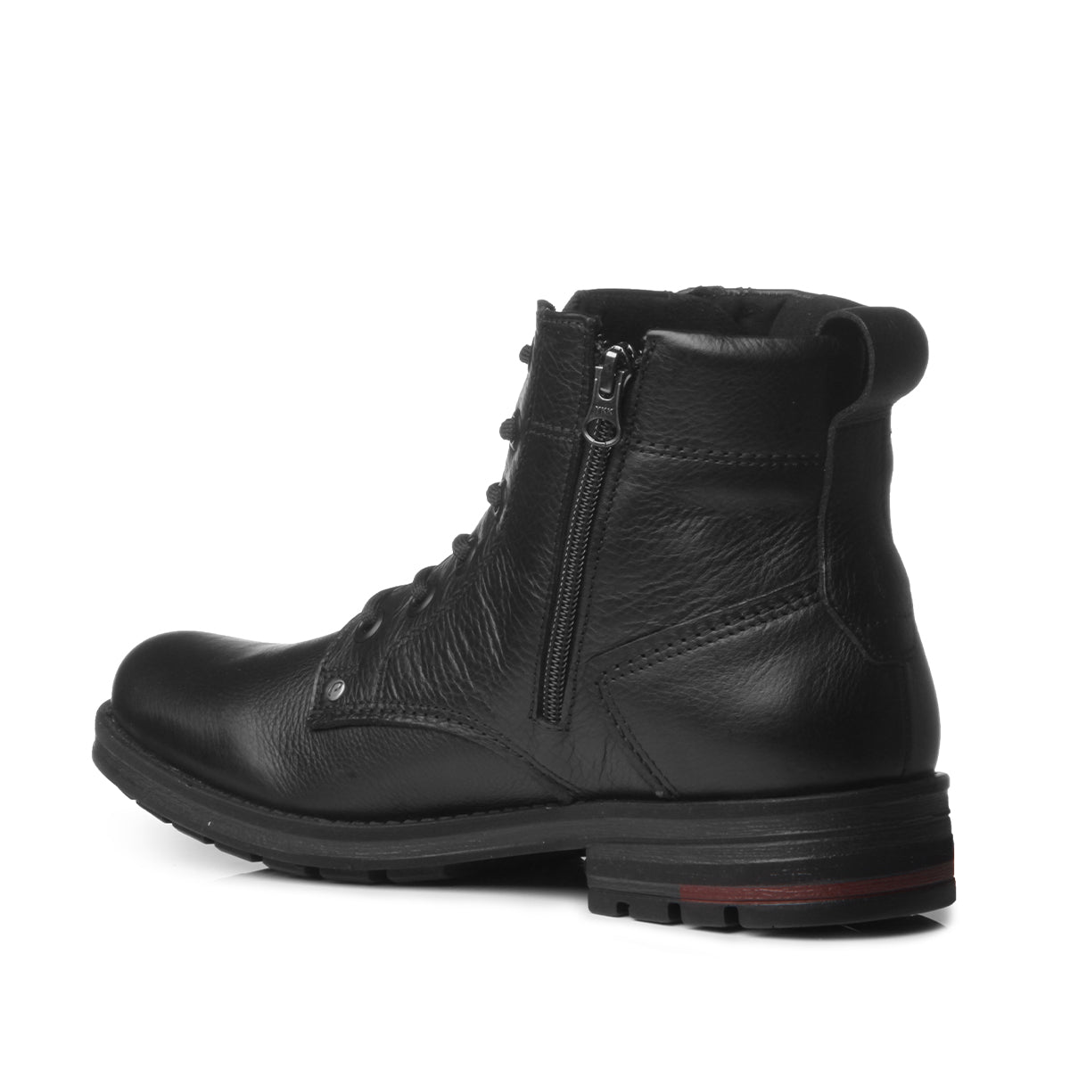 BOTIN HOMBRE PEGADA CUERO PRETO 181305-08
