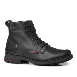 BOTIN HOMBRE PEGADA CUERO PRETO 181305-08