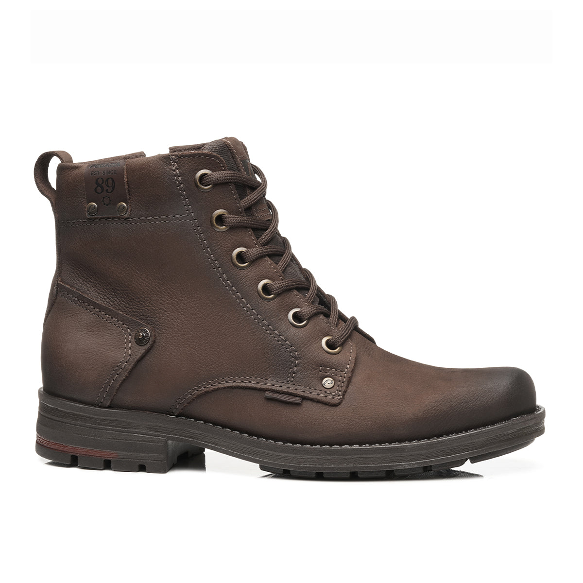 BOTIN HOMBRE PEGADA CUERO CASTANHO/BROWN 181305-17