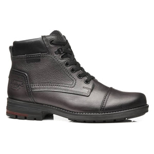 BOTIN HOMBRE PEGADA CUERO CROMO/PRETO 181313-07