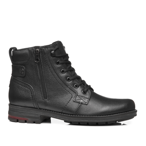 BOTIN HOMBRE PEGADA CUERO PRETO 181314-03