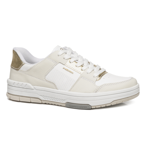 ZAPATILLA MUJER PEGADA CASUAL BRANCO/MILK/DOURADO 212602-02