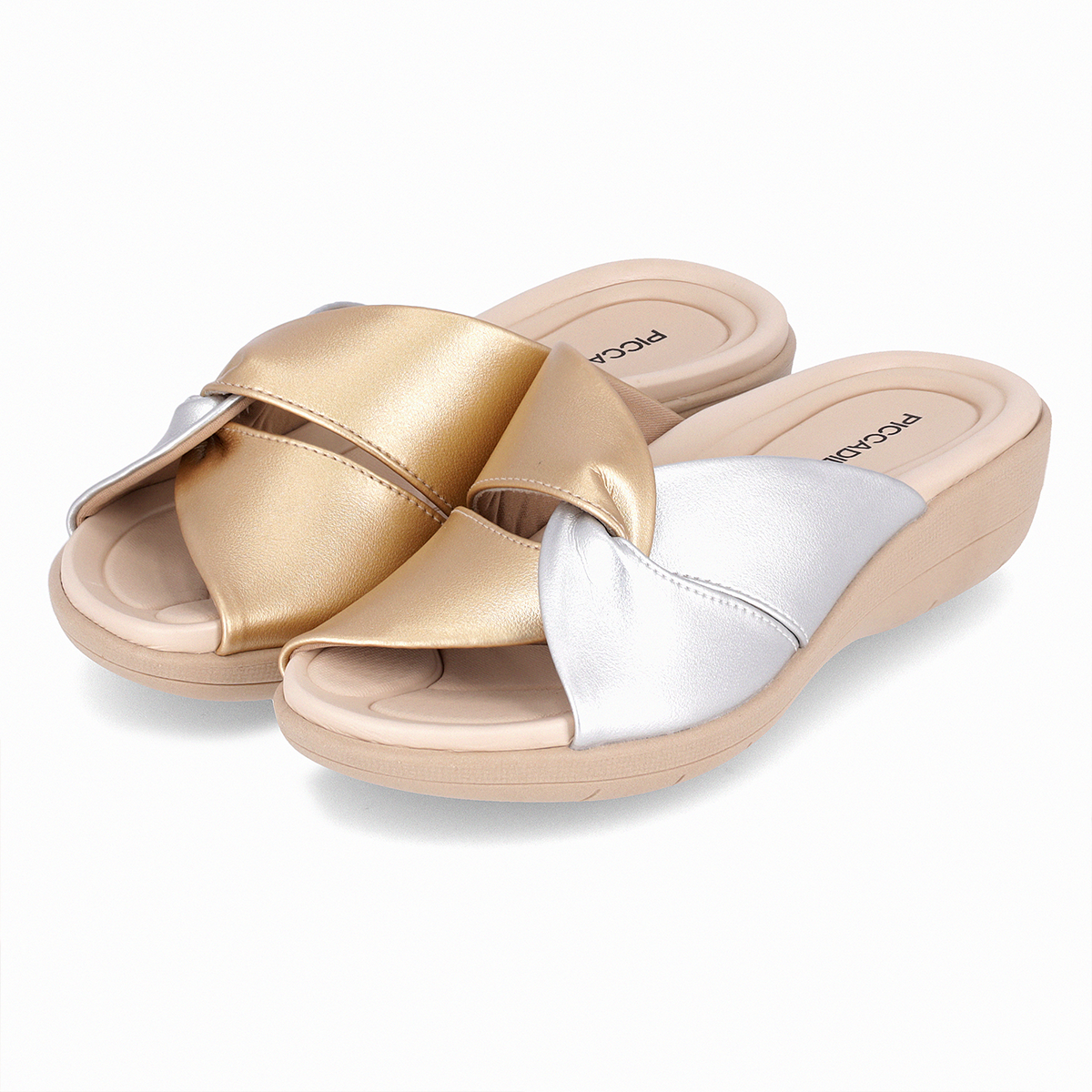 SANDALIA FASCITE MUJER PICCADILLY CASUAL PRATA/OURO 23902300000010
