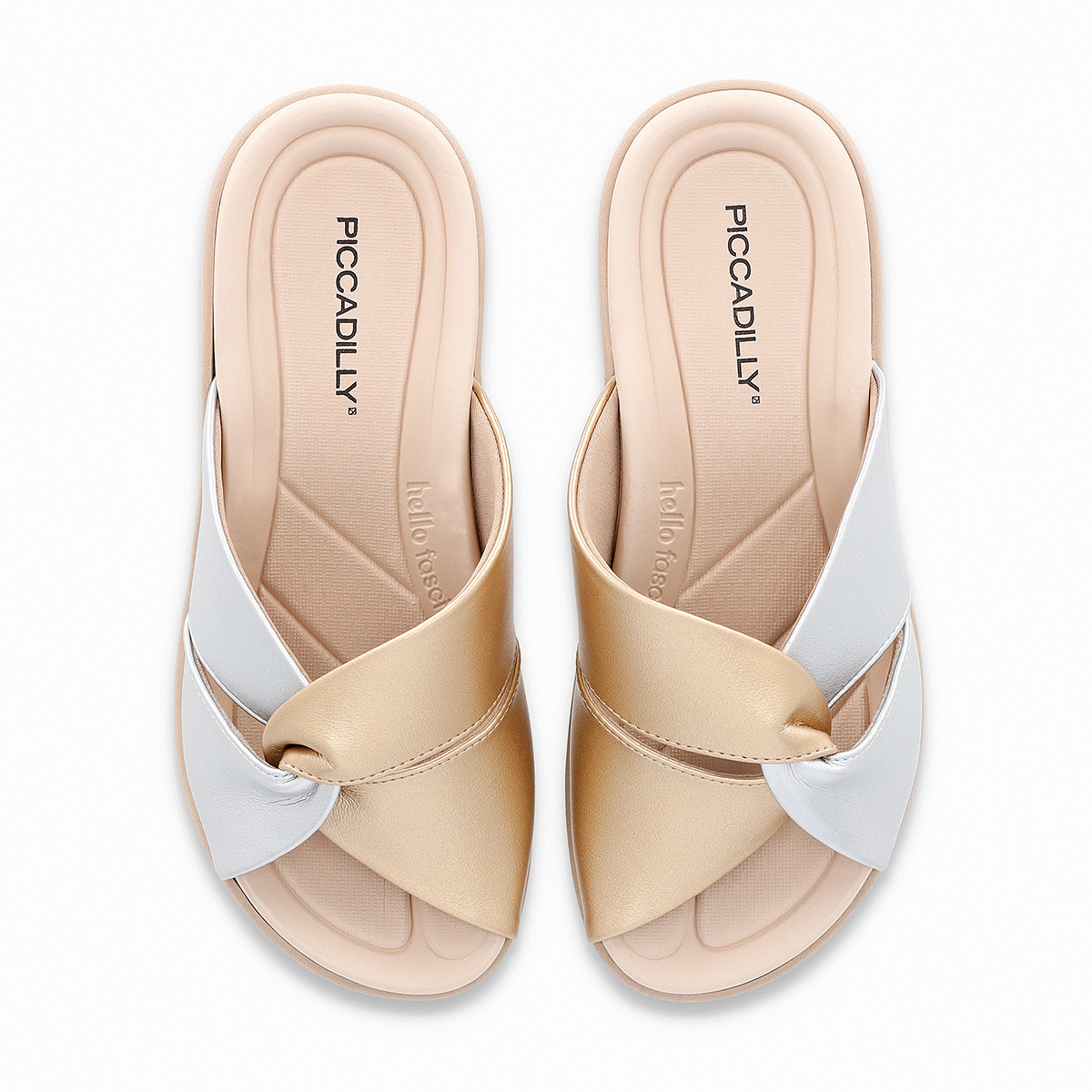 SANDALIA FASCITE MUJER PICCADILLY CASUAL PRATA/OURO 23902300000010