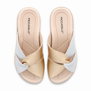 SANDALIA FASCITE MUJER PICCADILLY CASUAL PRATA/OURO 23902300000010