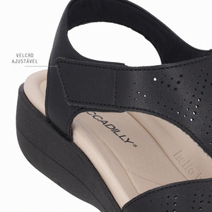 SANDALIA FASCITE MUJER PICCADILLY CASUAL PRETO 23903000000008