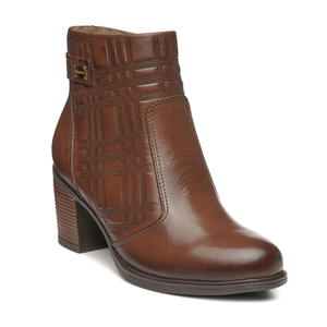 BOTIN MUJER PEGADA CUERO VESTIR PINHAO 280402-02