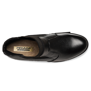 BOTIN MUJER PEGADA CUERO VESTIR PRETO 280403-04