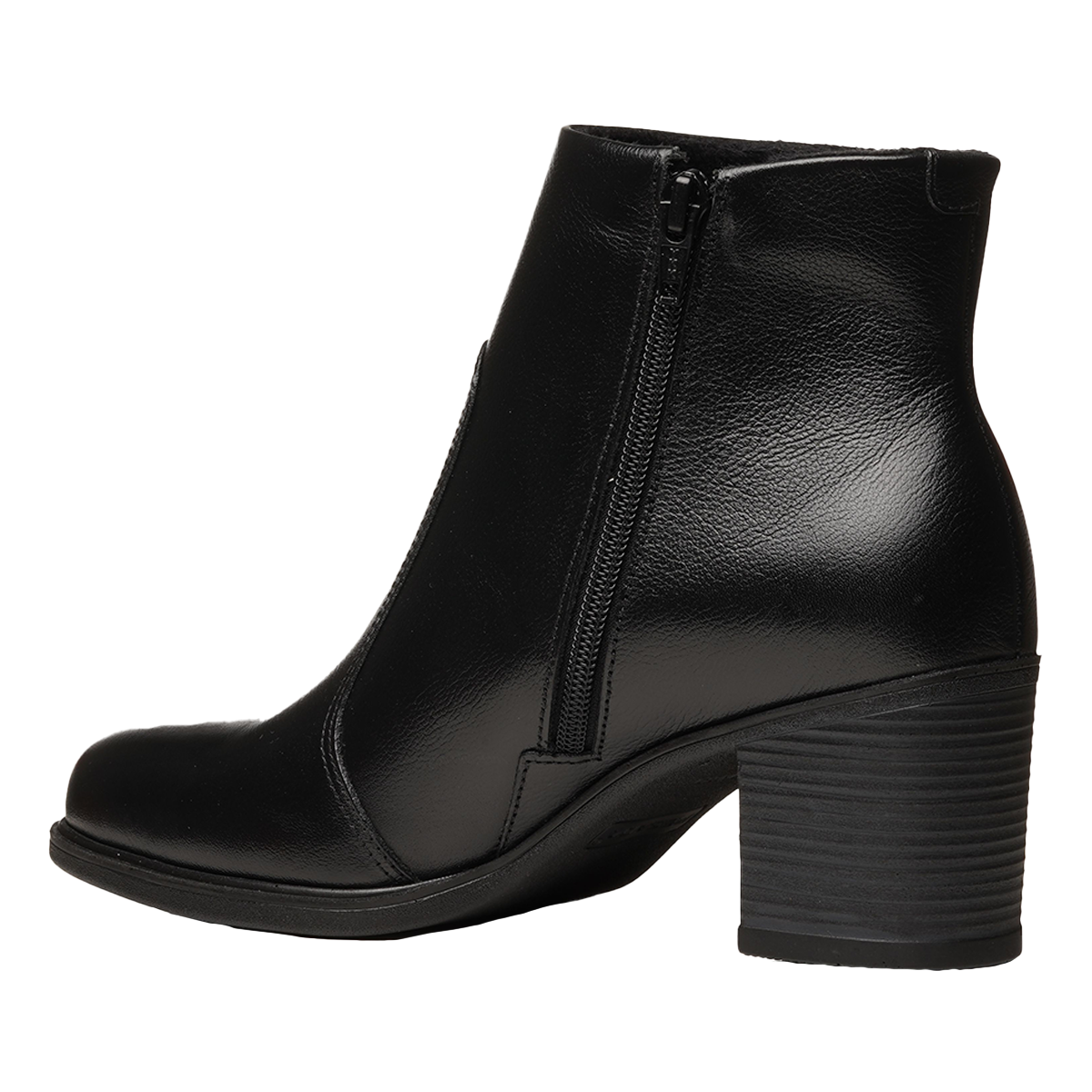 BOTIN MUJER PEGADA CUERO VESTIR PRETO 280406-03
