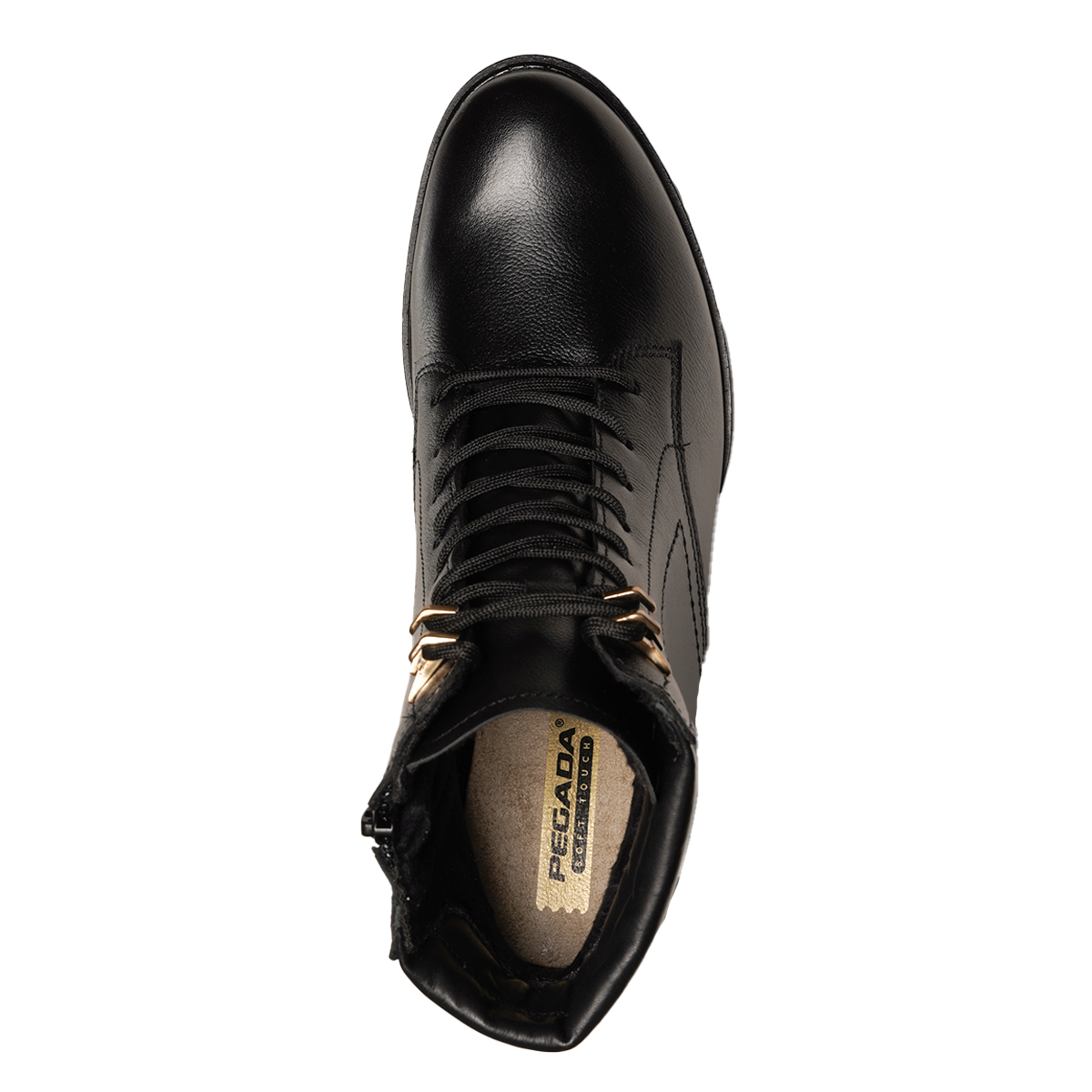 BOTIN MUJER PEGADA CUERO VESTIR PRETO 280407-03