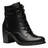 BOTIN MUJER PEGADA CUERO VESTIR PRETO 280407-03