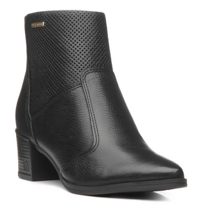 BOTIN MUJER PEGADA CUERO VESTIR PRETO 280502-05