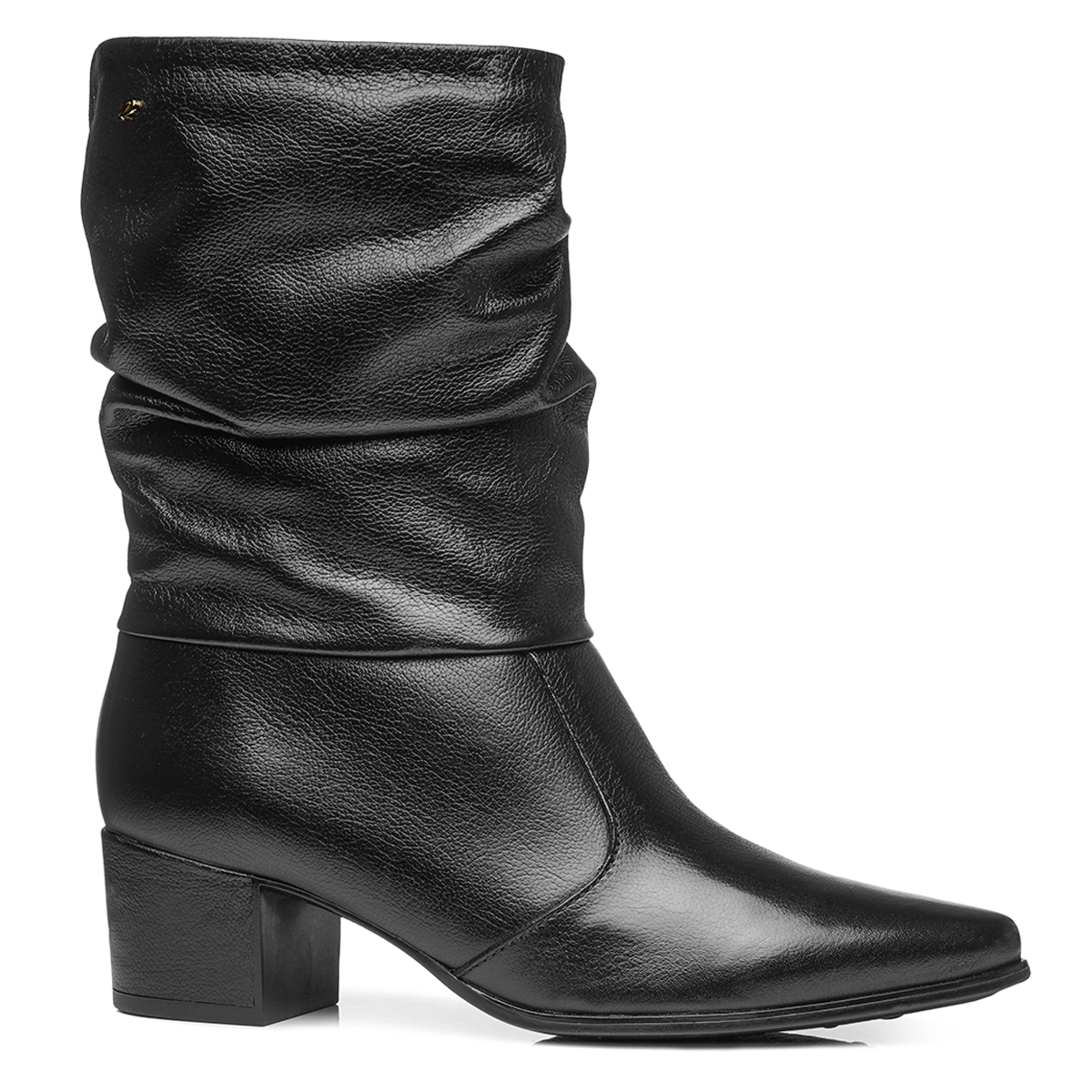 BOTIN MUJER PEGADA CUERO VESTIR PRETO 280901-02