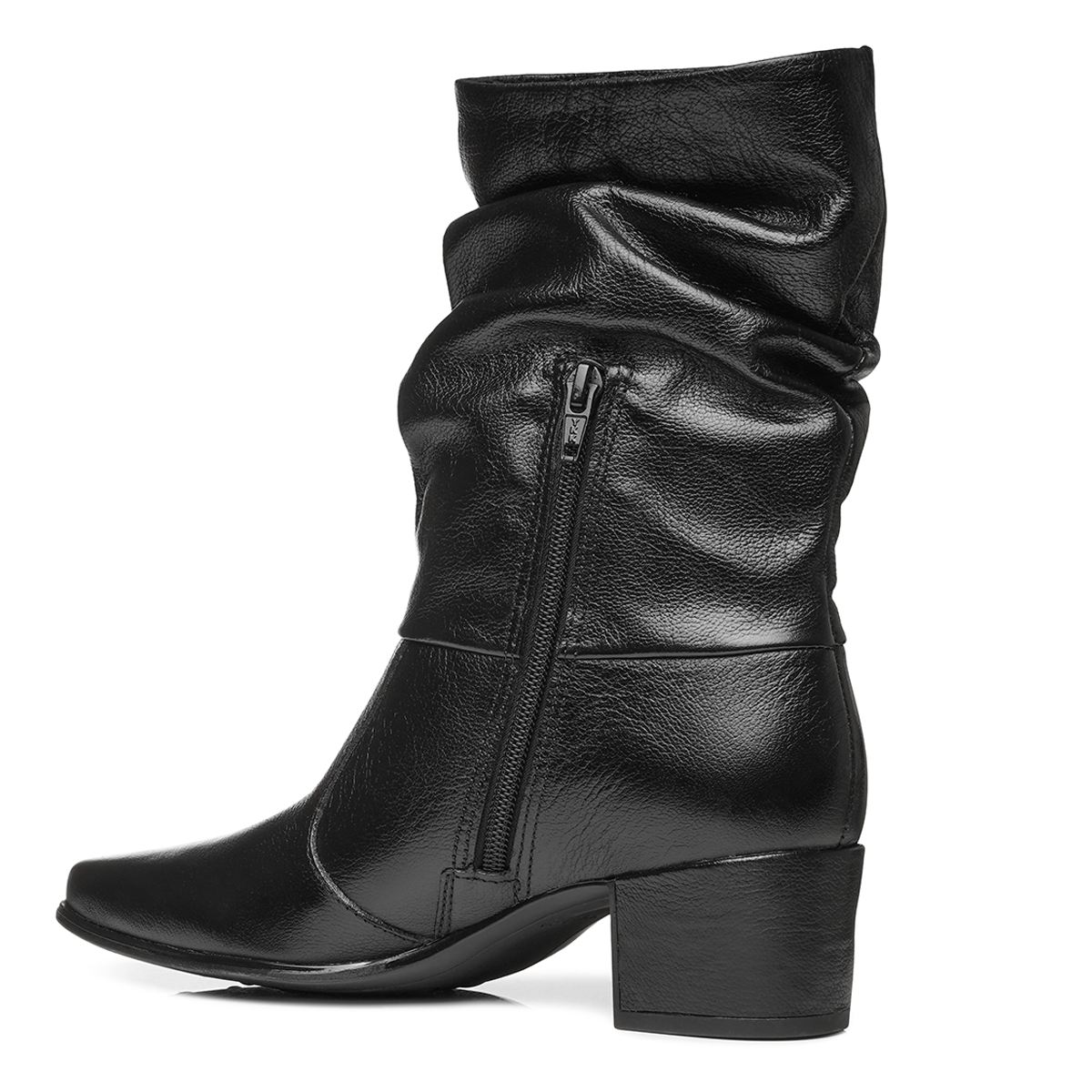 BOTIN MUJER PEGADA CUERO VESTIR PRETO 280901-02