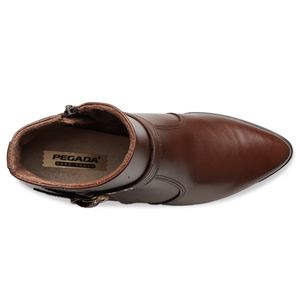 BOTIN MUJER PEGADA CUERO VESTIR PINHAO 280902-01