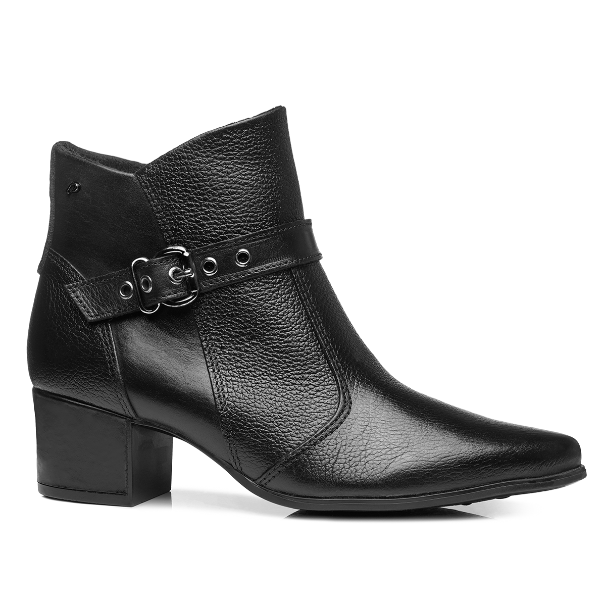BOTIN MUJER PEGADA CUERO VESTIR PRETO 280902-06