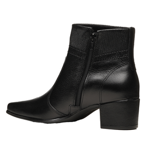 BOTIN MUJER PEGADA CUERO VESTIR PRETO 280906-05