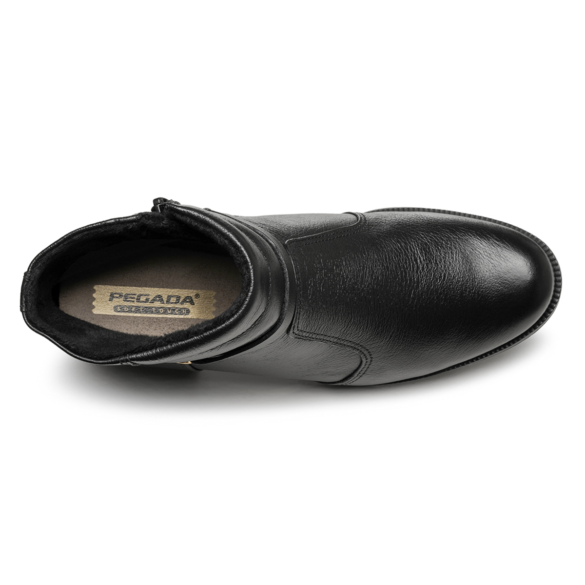 BOTIN MUJER PEGADA CUERO VESTIR PRETO 282014-02
