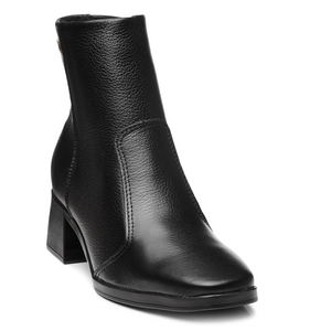 BOTIN MUJER PEGADA CUERO VESTIR PRETO 282301-05