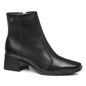 BOTIN MUJER PEGADA CUERO VESTIR PRETO 282301-05