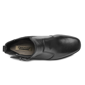 BOTIN MUJER PEGADA CUERO VESTIR PRETO 282351-05