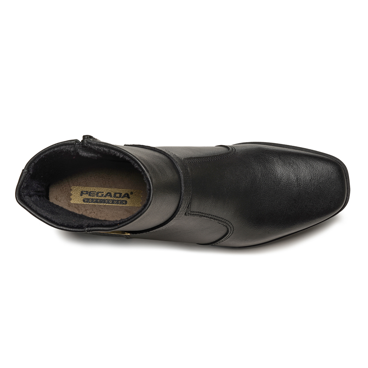 BOTIN MUJER PEGADA CUERO VESTIR PRETO 282355-04