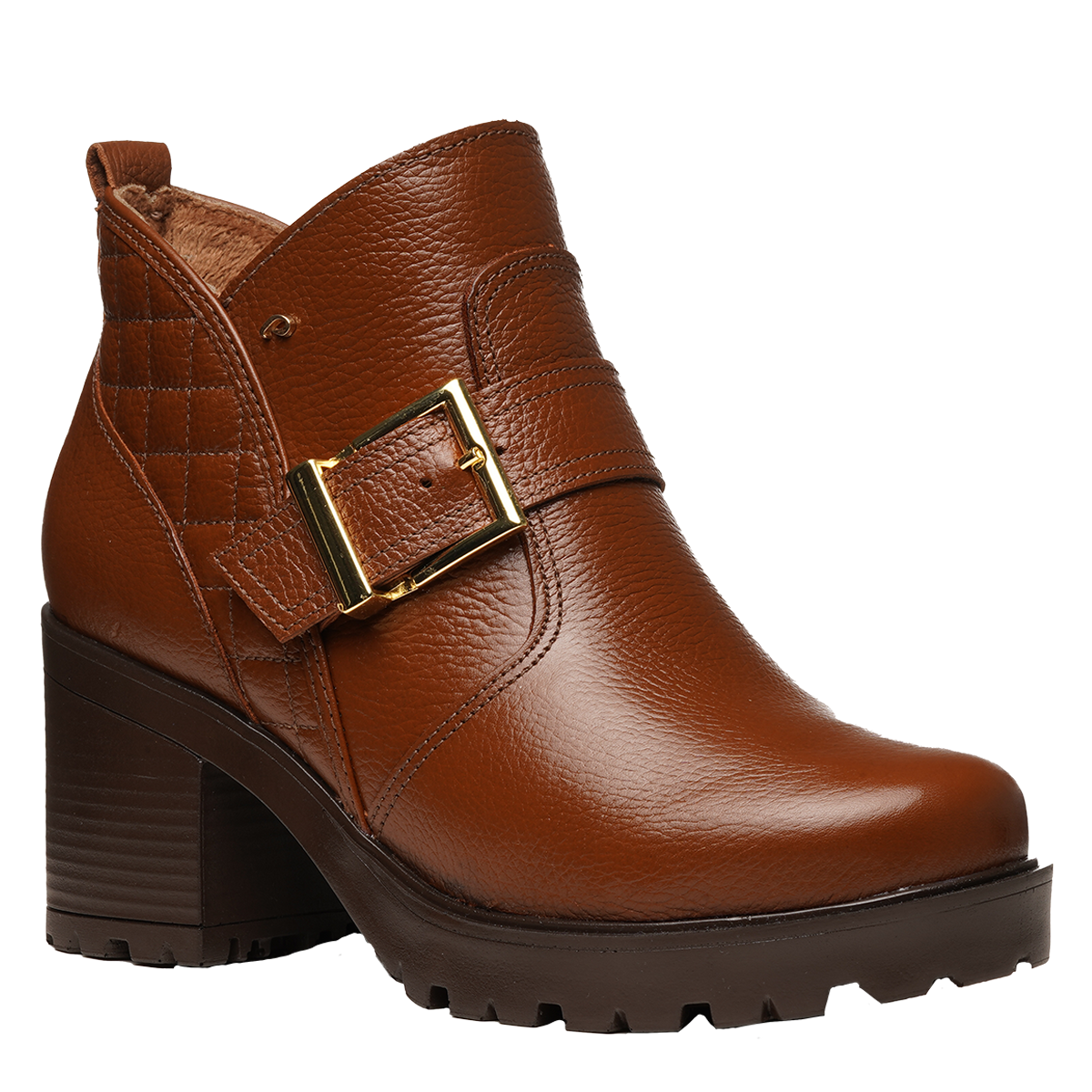 BOTIN MUJER PEGADA CUERO VESTIR TERRACOTA 282604-03