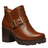 BOTIN MUJER PEGADA CUERO VESTIR TERRACOTA 282604-03