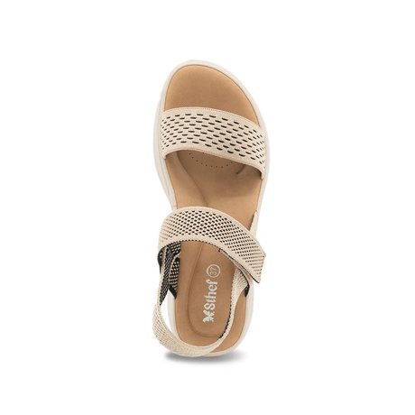 SANDALIA MUJER STHEF CASUAL BEIGE 8151 Sthef