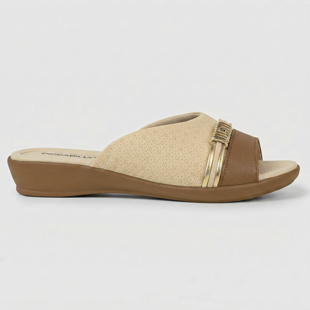 SANDALIA JOANETE MUJER PICCADILLY BRULE/MASCAVO/OURO 50042500000007
