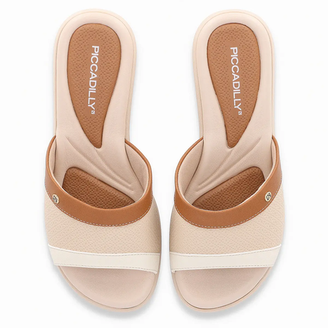 SANDALIA PICCADILLY MASCAVO/BRULE/OFF WHITE 54039800000008 Piccadilly