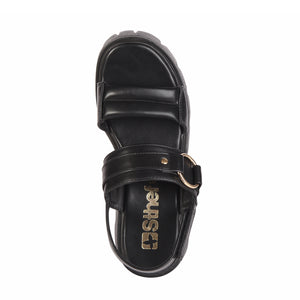 SANDALIA MUJER STHEF CASUAL NEGRO 7830