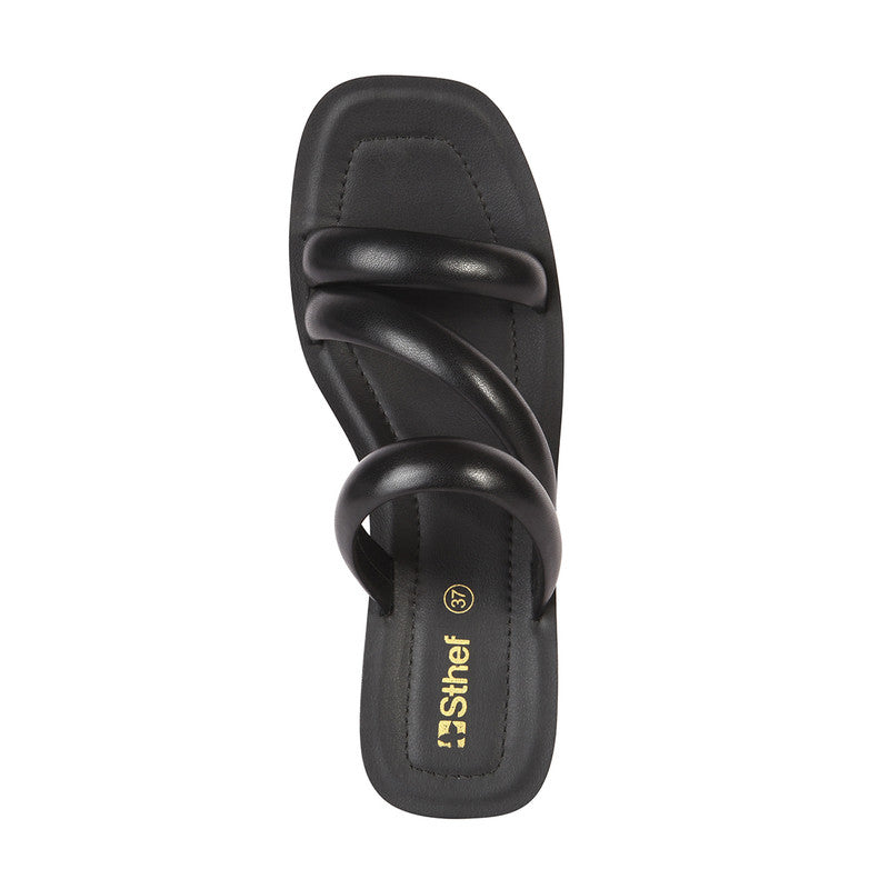 SANDALIA MUJER STHEF CASUAL NEGRO 7843