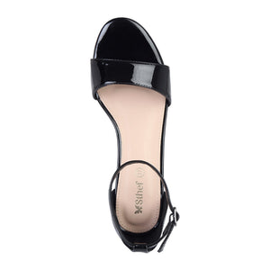 SANDALIA MUJER STHEF VESTIR NEGRO CHAROL 7906
